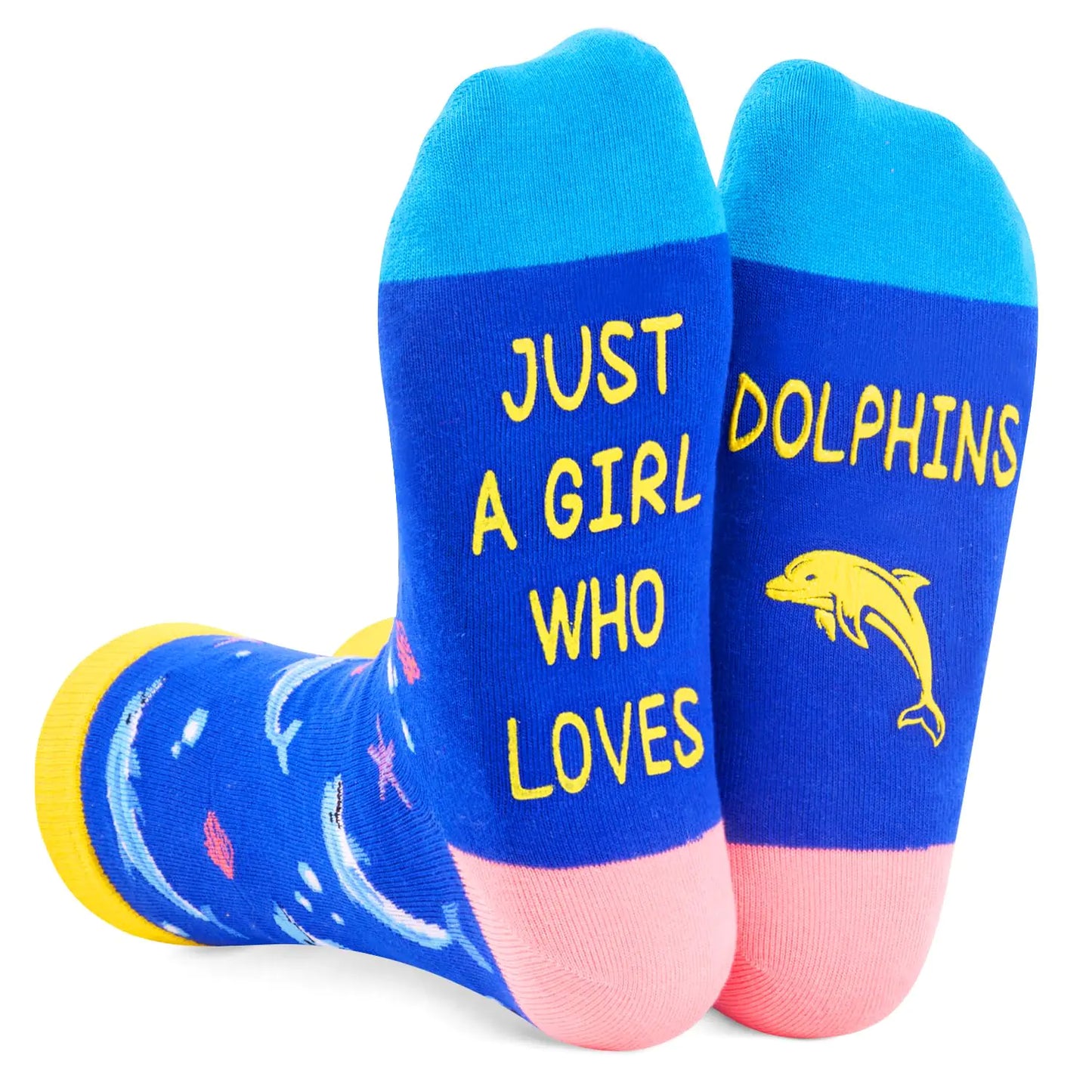 Just a Girl Who Loves Dolphins Socks